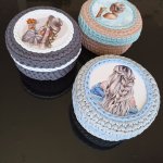 Корзинка для хранения из трикотажной пряжи