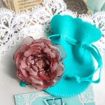 Брошь роза Остинка