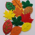 Осенние листья из фетра