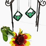 Серьги КВАДРАТЫ квиллинг