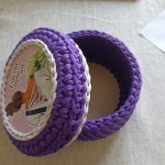 Корзинка для хранения из трикотажной пряжи