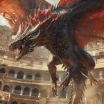 Винтажный Брелок/обвес на сумку «Дракон . Игра престолов»