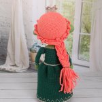 Кукла вязаная интерьерная «Фиона»