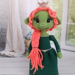 Кукла вязаная интерьерная «Фиона»