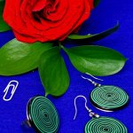 Комплект украшений серьги и кольцо.