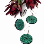 Комплект украшений серьги и кольцо.