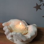 Подставка декоративная. Статуэтка. Руки Давида