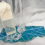 Статуэтка — аромасвеча ручной работы «Байкальские торосы»