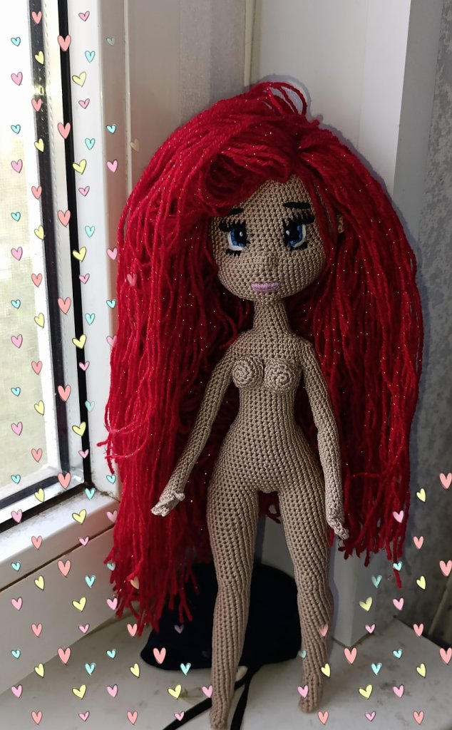 Русалочка Ариэль Кукла вязаная