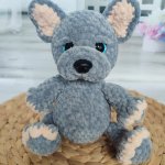 Французский бульдог вязаный