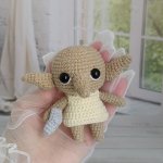 Кукла вязаная интерьерная «Добби»