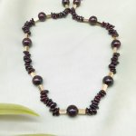 Бусы с гранатом