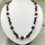 Бусы с гранатом