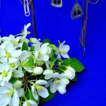 Металлические серьги с элементами квиллинг-графика