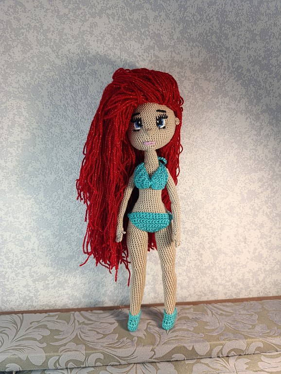Русалочка Ариэль Кукла вязаная