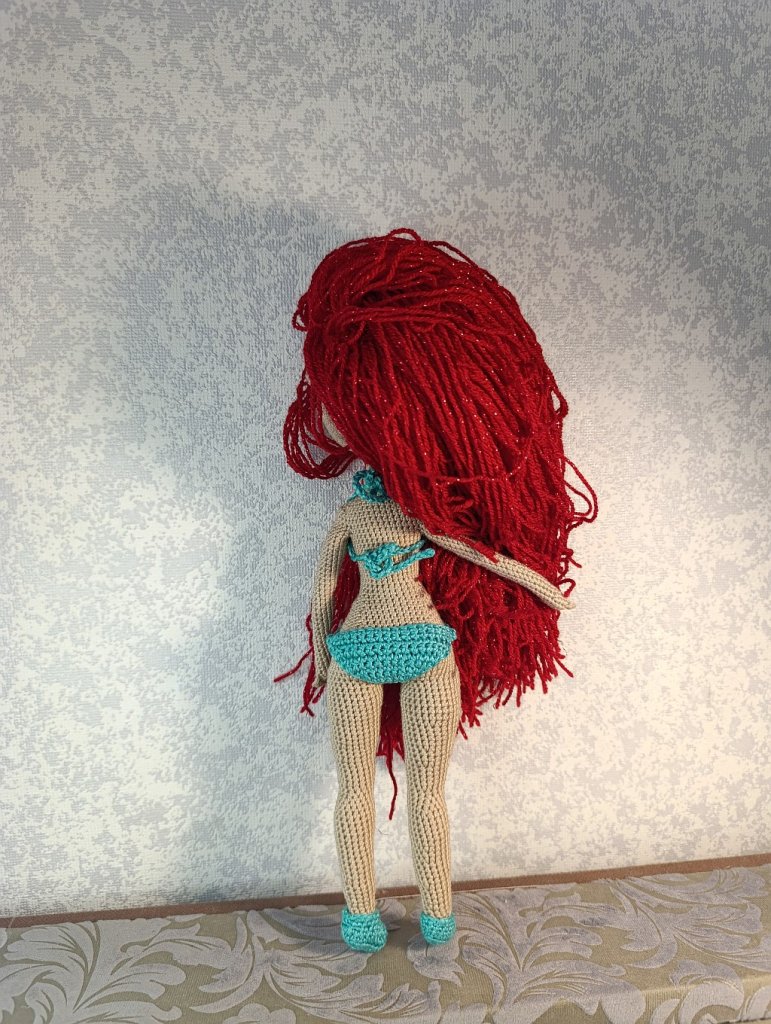 Русалочка Ариэль Кукла вязаная