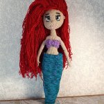 Русалочка Ариэль Кукла вязаная