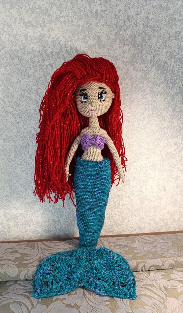 Русалочка Ариэль Кукла вязаная