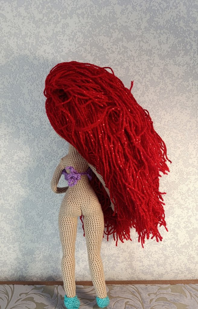 Русалочка Ариэль Кукла вязаная
