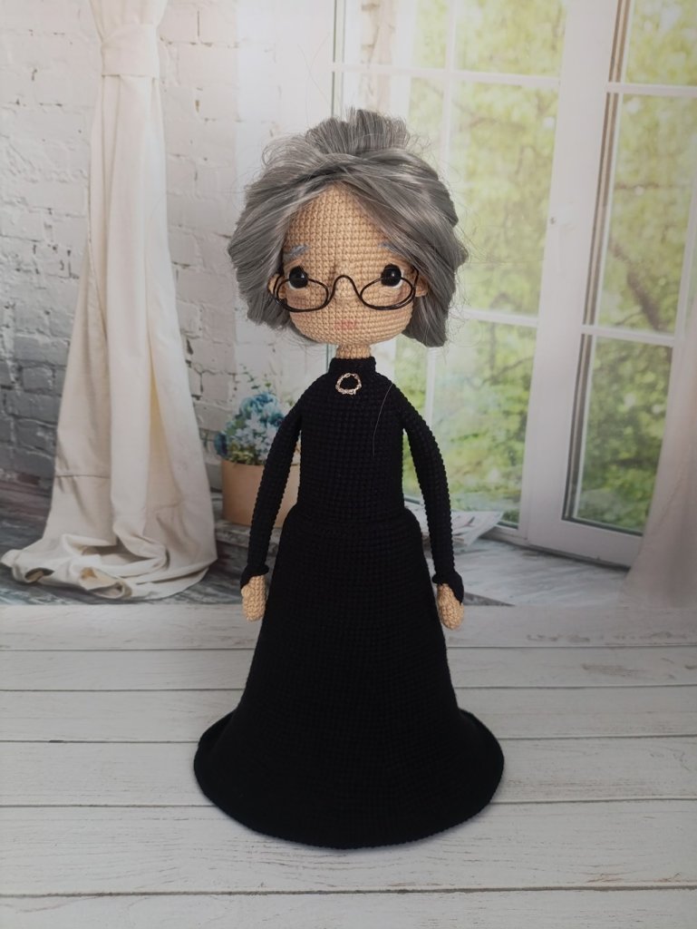 Кукла вязаная интерьерная «Профессор Макгонагалл»