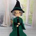 Кукла вязаная интерьерная «Профессор Макгонагалл»