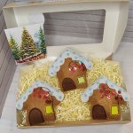 Елочные игрушки: Домики