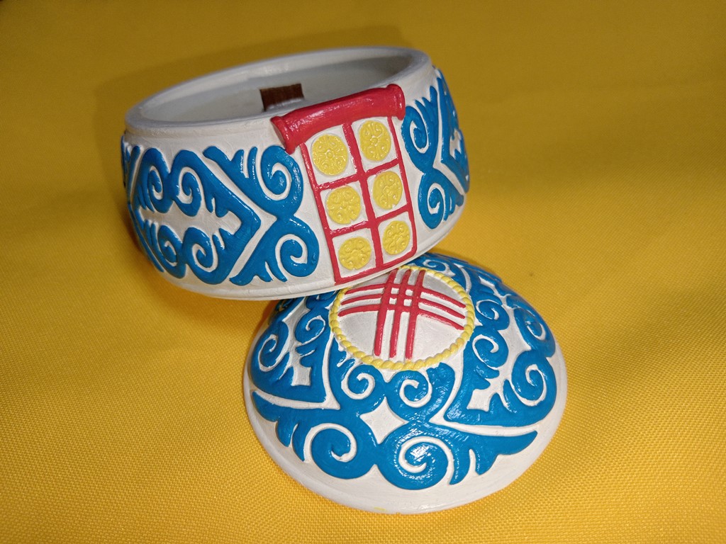 Свеча ароматическая в гипсовом кашпо «Степей благоухание»