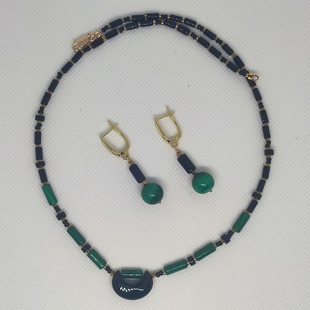 Малахит и агат