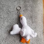Брелок гусь с сердцем