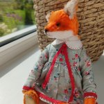 Лисичка-сестричка в технике Тедди!