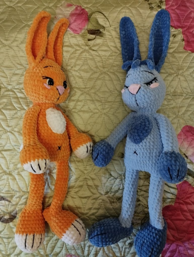 Вязаные игрушки. Заяц