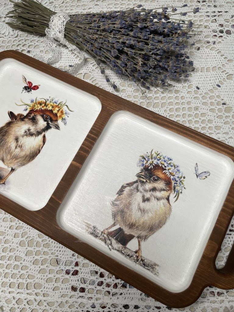 Деревянный поднос