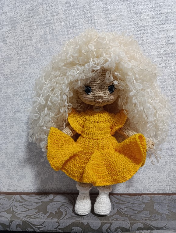 Кукла вязаная Лёлечка