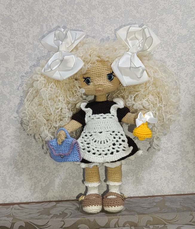 Школьница Кукла ручной работы