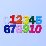 Цифры из фетра на липучке
