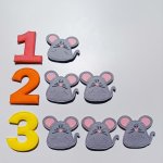 Цифры из фетра на липучке