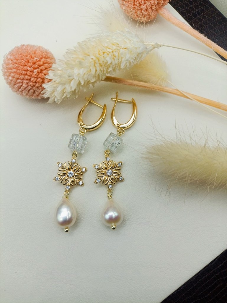 Серьги «Снежный танец»