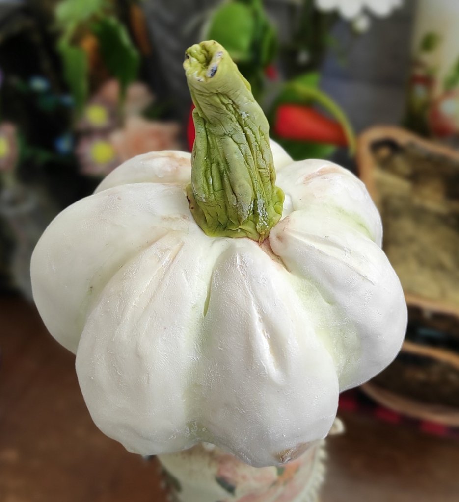 Тыква декоративная из холодного фарфора