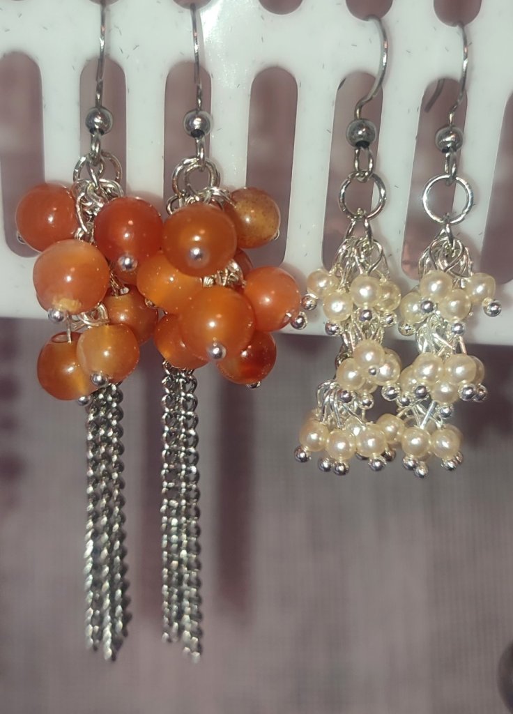 Серьги с сердоликом