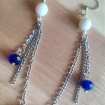 Серьги с цепочками