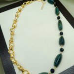 Колье и серьги с агатом