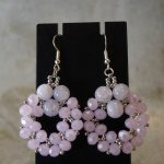 Серьги Розовый закат