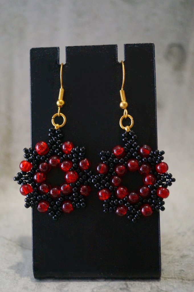 Женские серьги Октагон