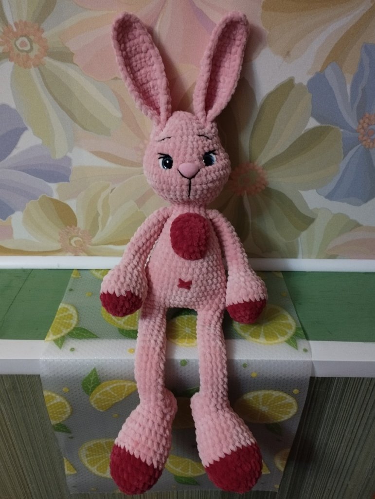 Вязаные игрушки. Заяц