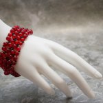 Женский браслет Маковое поле