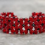 Женский браслет Маковое поле