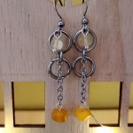 Серьги кольчужные, 5 см