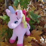 Вязаные игрушки. Единорожка