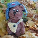 Вязаные игрушки. Мишка.