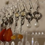 Серьги кольчужные «Тринити» с иск.жемчугом